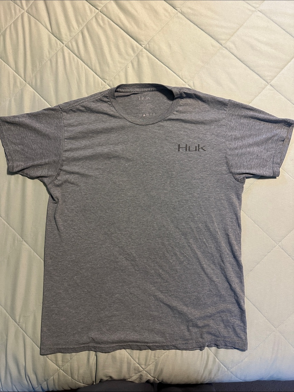 Huk Men's Short Sleeve Crew Tee - Gray